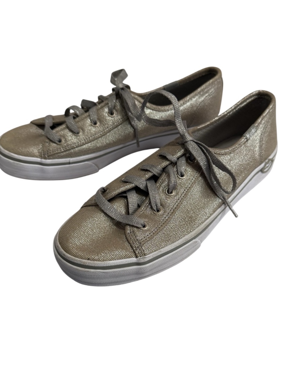 Keds Metallic Gold EOS Special Edition Women's Size 8.5 Casual Lace Up Sneaker
